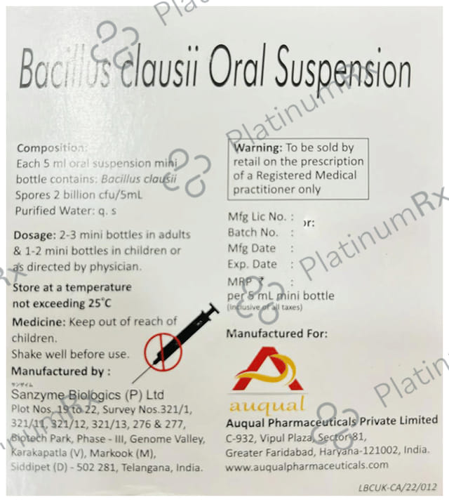 Bacspore 2B Oral Suspension 5ml