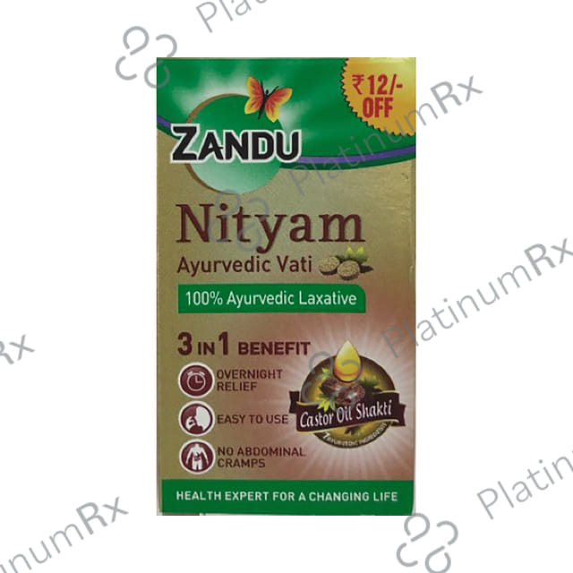 Zandu Nityam Tablet Eases Constipation 30 tablets