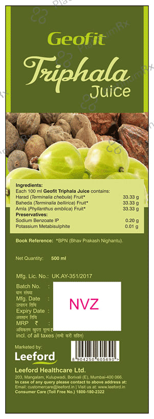 Geofit Triphala Juice
