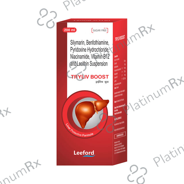 Tryliv Boost Sugar Free Syrup 200ml