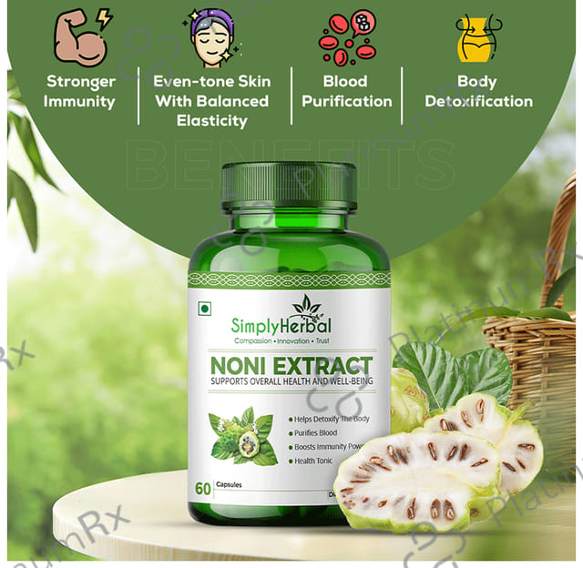 Simply Herbal Noni Extract Vegetarian Capsules
