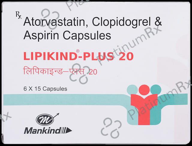 Lipikind Plus 20/75/75mg Capsule 15s