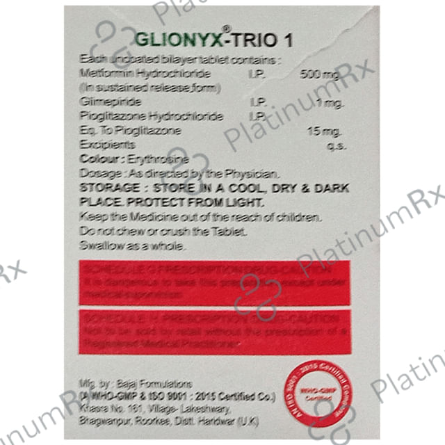 Glionyx-Trio 1 Tablet SR