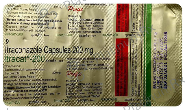 Itracat 200mg Capsule 10s