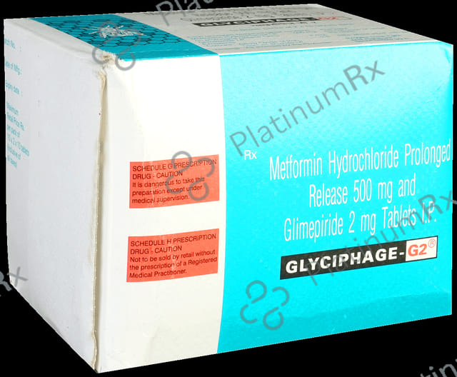 Glyciphage G 2/500mg Tablet PR 10s