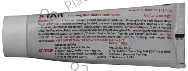 Xtar Toothpaste 100gm