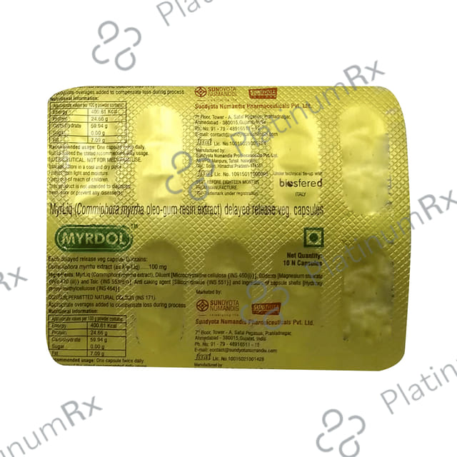 Myrdol Capsule DR