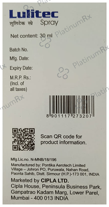 Lulitec 1% Spray 30ml