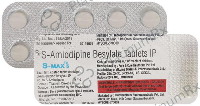S Max 5mg Tablet 10s