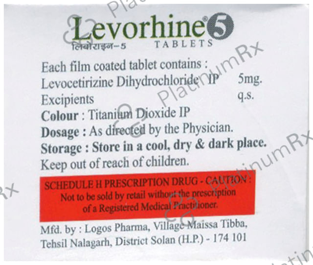 Levorhine 5mg Tablet