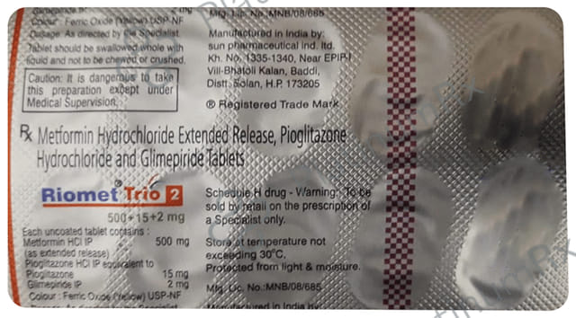 Riomet Trio 2 Tablet ER