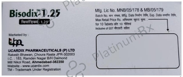 Bisodix 1.25mg Tablet 10s