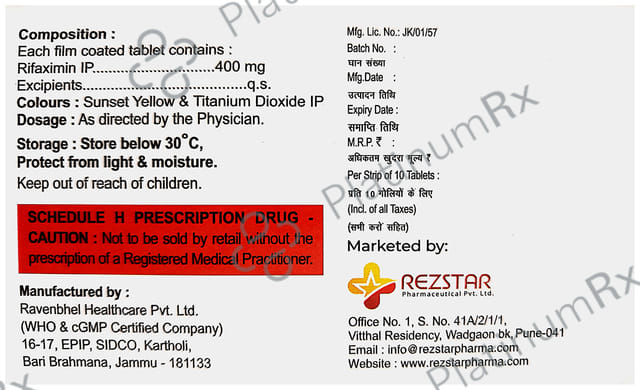 Faxrez 400mg Tablet 10s