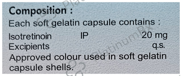 Isolume 20mg Capsule 10s