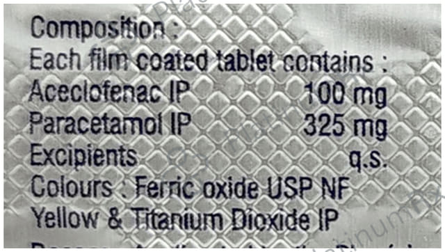 Mahanac P 100/325mg Tablet 10s