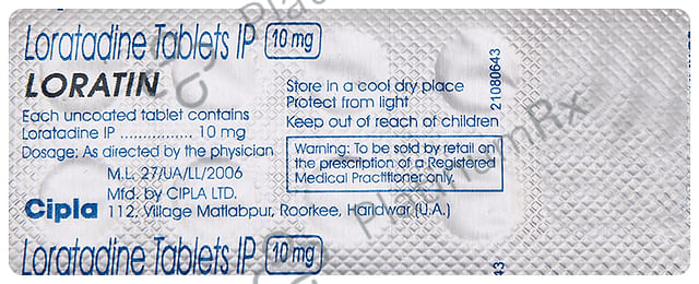 Loratin 10mg Tablet 10s