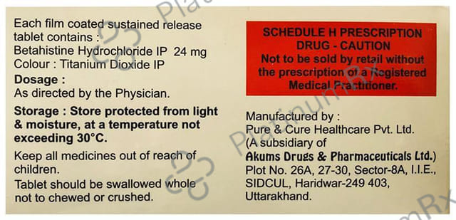 Vertilyf OD 24 Tablet SR