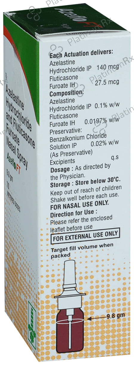 Azeflo FT Nasal Spray 140/27.5mcg 70MDI