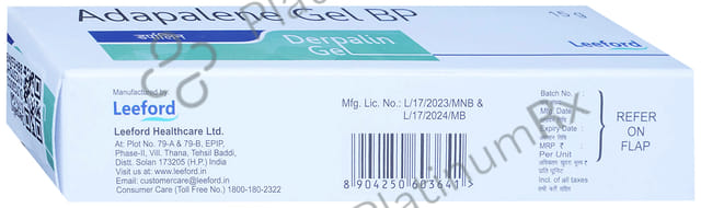 Derpalin 0.1% Gel 15gm