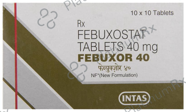 Febuxor 40mg Tablet 10s