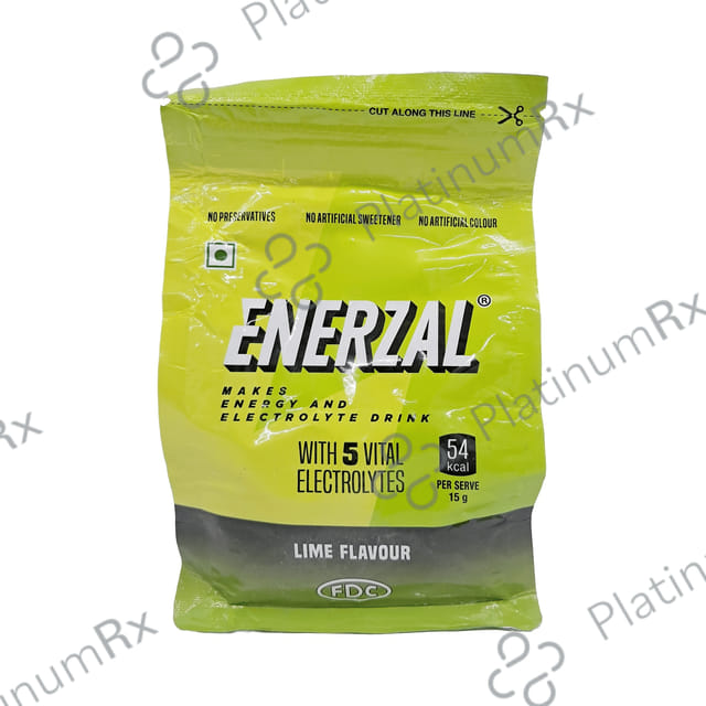 Enerzal Energy & Electrolyte Drink - Flavour Powder Lime