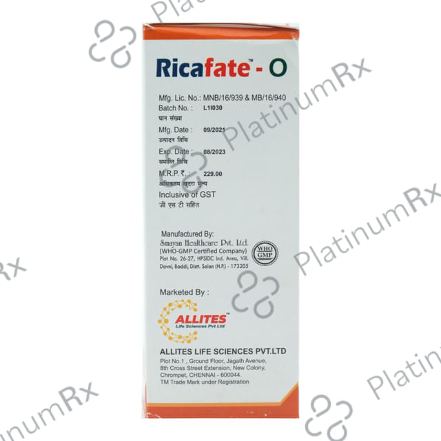 Ricafate O Oral Suspension