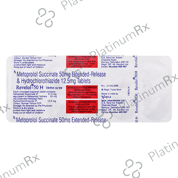 Revelol 50/12.5mg H Tablet 10s