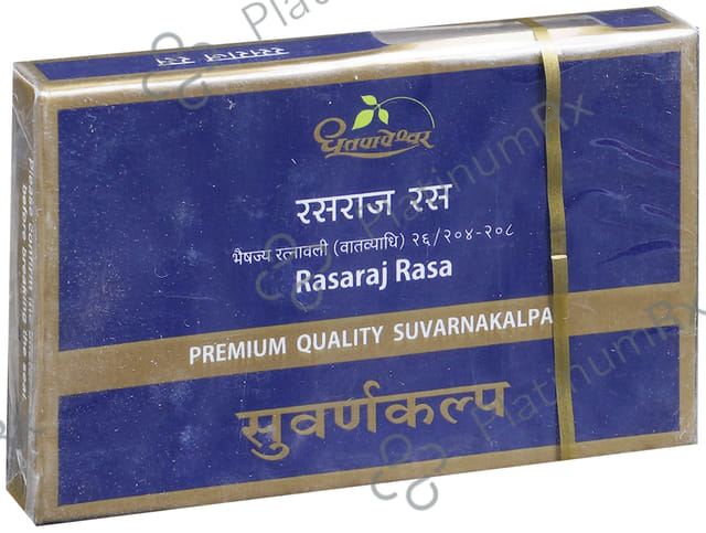 Dhootapapeshwar Rasaraj Rasa Premium Quality Suvarnakalpa 10 tablets