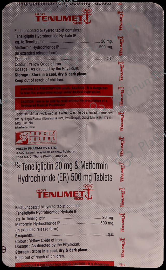 Tenumet 500/20mg Tablet ER 10s