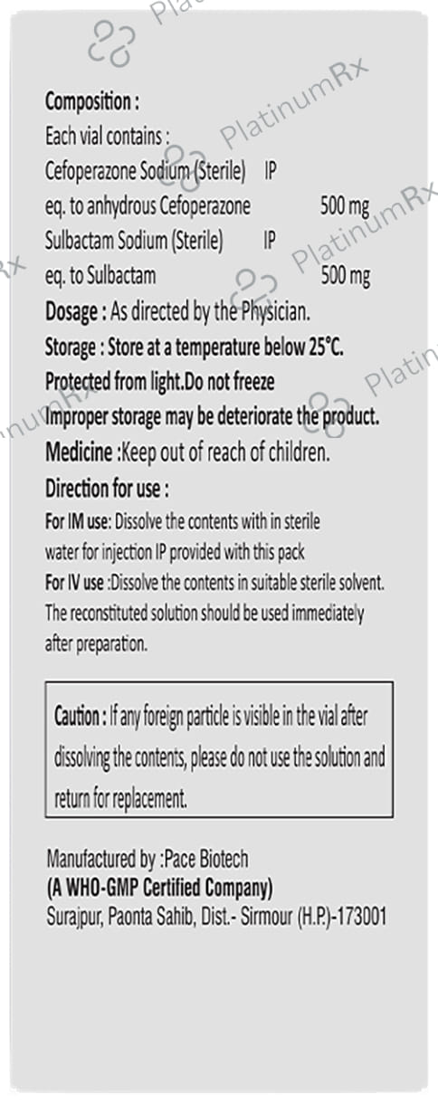 Cefotum 500mg/500mg Injection