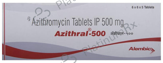 Azithral 500mg Tablet 5s