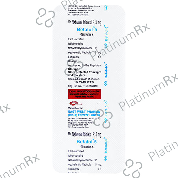 Betalol 5mg Tablet 10s