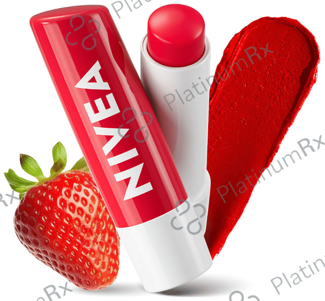 Nivea Lip Balm with Natural Oils - Strawberry Shine