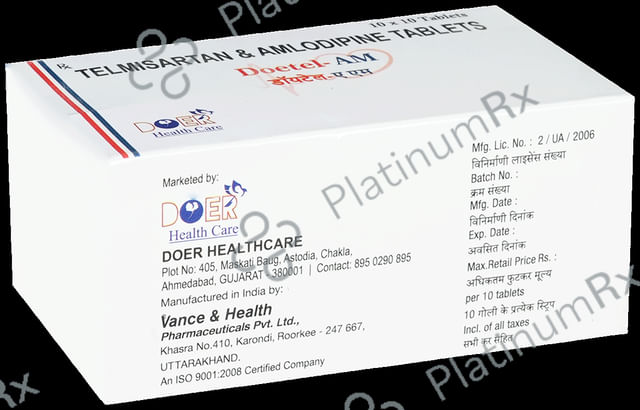 Doetel AM 40mg/5mg Tablet