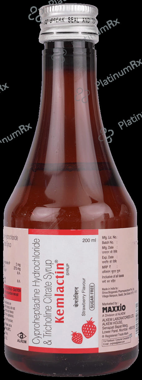 Kemlactin Syrup Strawberry Sugar Free