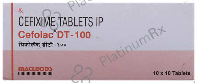 Cefolac DT 100mg Tablet 10s