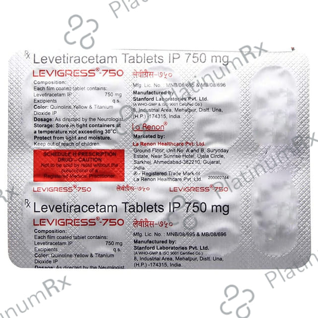 Levigress 750mg Tablet 10s
