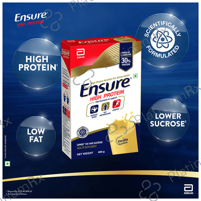 Ensure High Protein Powder Vanilla Flavour 400gm