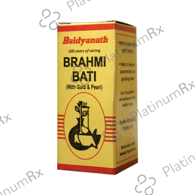 Baidyanath (Nagpur) Brahmi Bati with Gold & Pearl 5 tablets