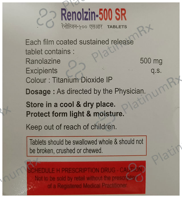 Renolzin 500mg SR Tablet 10s