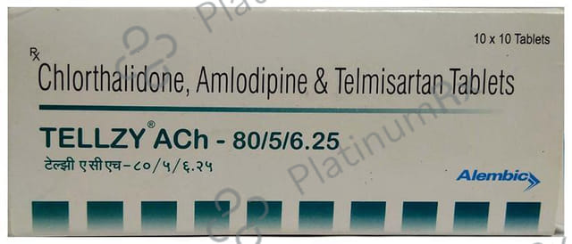 Tellzy Ach 80/5/6.25 Tablet