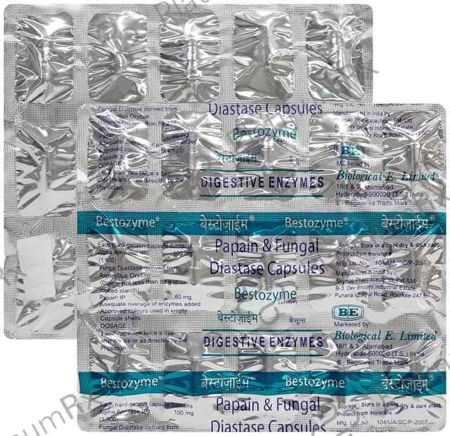 Bestozyme 100/60mg Capsule 15s