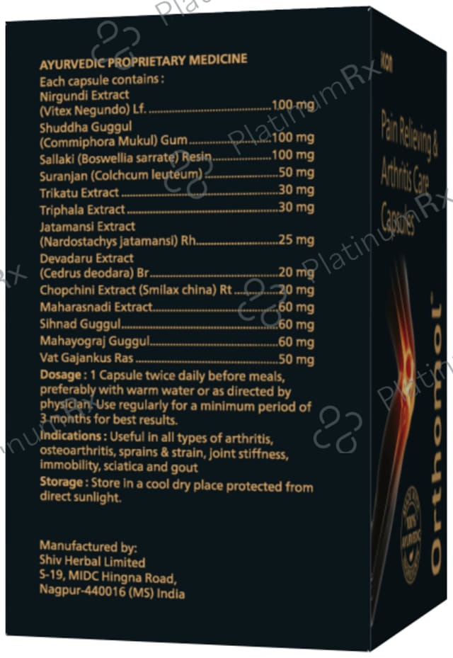 Orthomol Pain Relieving & Arthritis Care Capsule 60 capsules