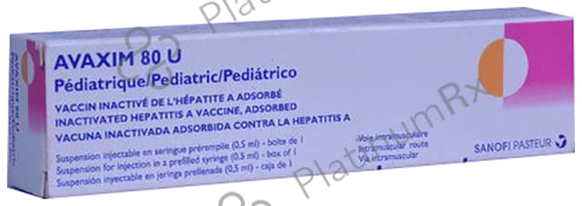 Avaxim 80IU Pediatric Injection 1s