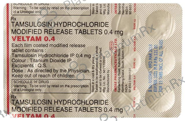 Veltam 0.4mg Tablet MR 15s