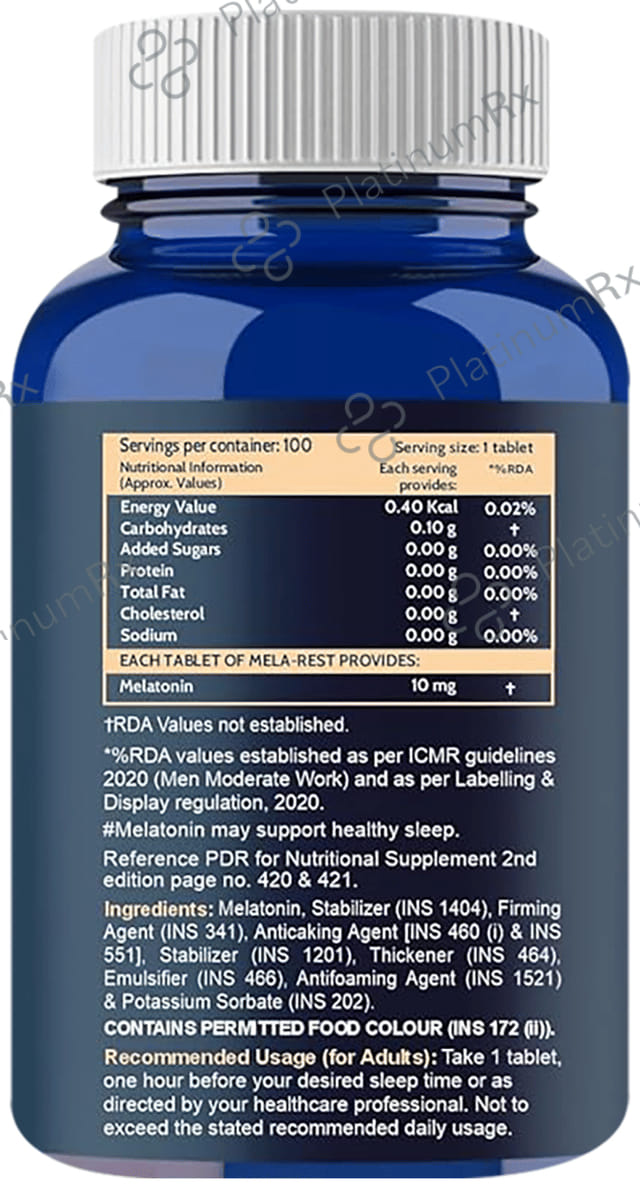 Carbamide Forte Melatonin 10mg Sleep Supplement Vegetarian Tablet