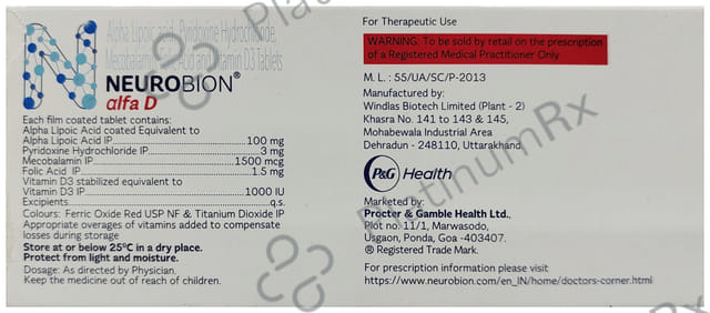 Neurobion Alfa D Tablet 10s