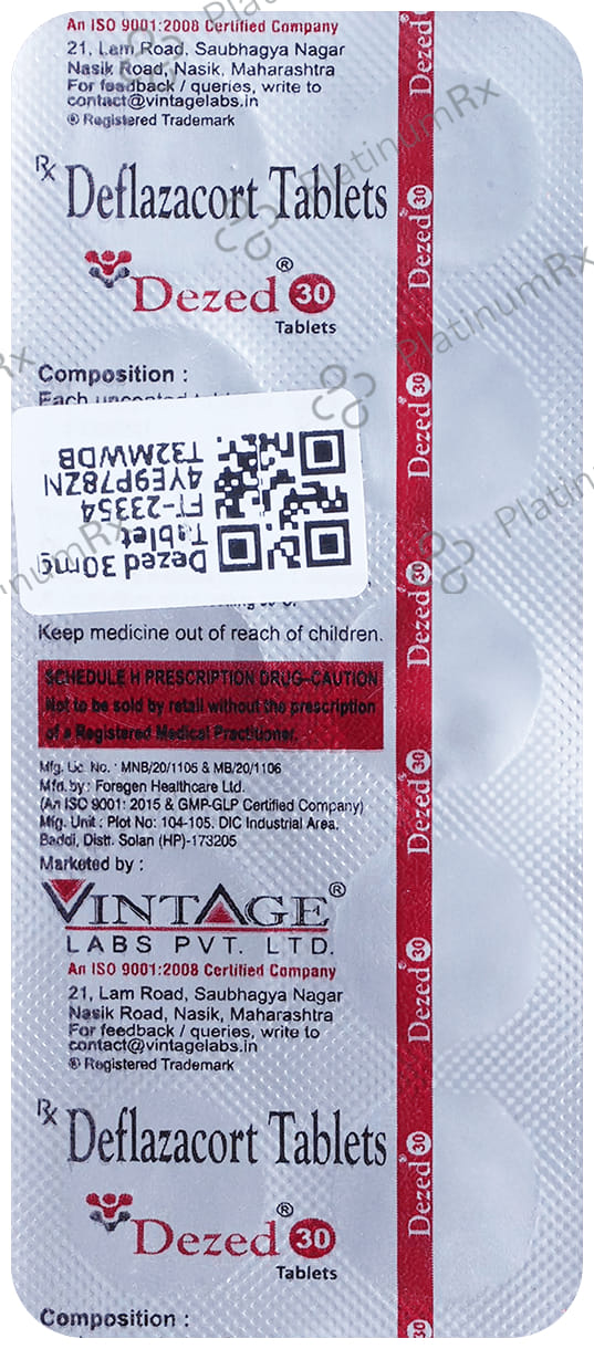 Dezed 30mg Tablet 10s