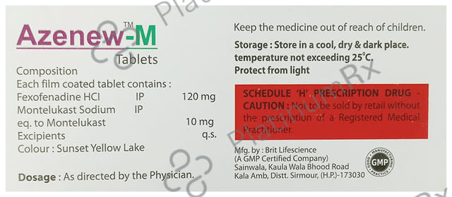 Azenew 120/10mg M Tablet 10s