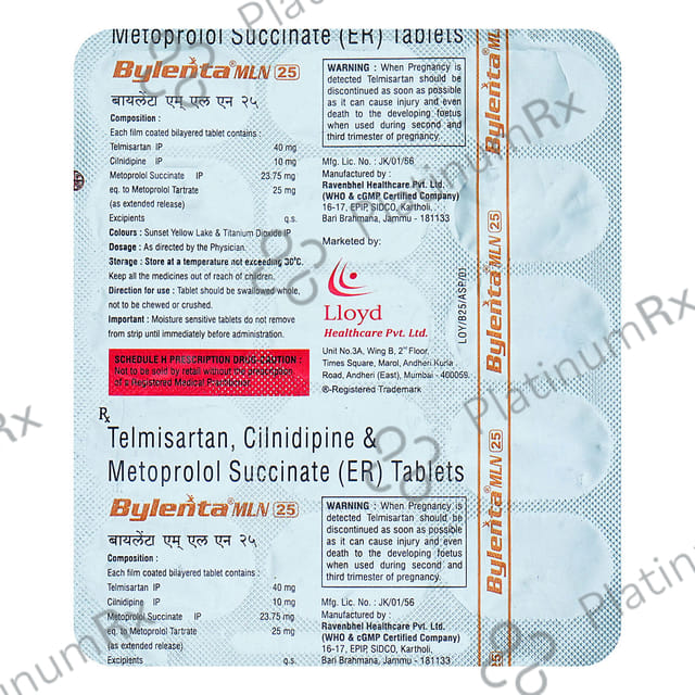 Bylenta MLN 10/50/40mg Tablet 15s